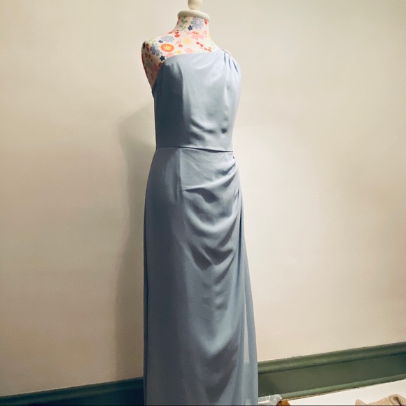 After Six One Shoulder Gown with Rhinestone Detail - Picture 4 of 7